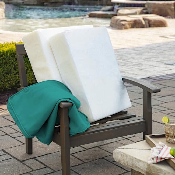 ARDEN SELECTIONS 24 in. x 24 in. 2-Piece Deep Seating Outdoor Lounge Chair  Cushion in Clark Blue TH1F297A-D9Z1 - The Home Depot