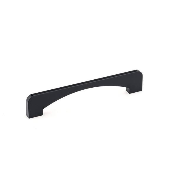 Richelieu Hardware Cosenza Collection 6-5/16 in. (160 mm) Center-to-Center Black Contemporary Drawer Pull