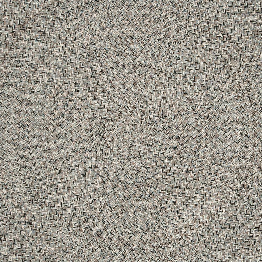 Braided BRD256 Hand Woven Indoor Area Rug - Ivory/Steel Grey - 4' Round - Safavieh