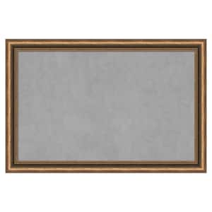 Manhattan Bronze Narrow 36 in. x 24 in. Framed Magnetic Board