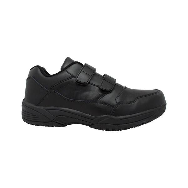 AdTec Men's Uniform Slip Resistant Athletic Shoes - Soft Toe - Black Size 9(W)