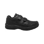 Men's Uniform Slip Resistant Athletic Shoes - Soft Toe - Black Size 12(W)