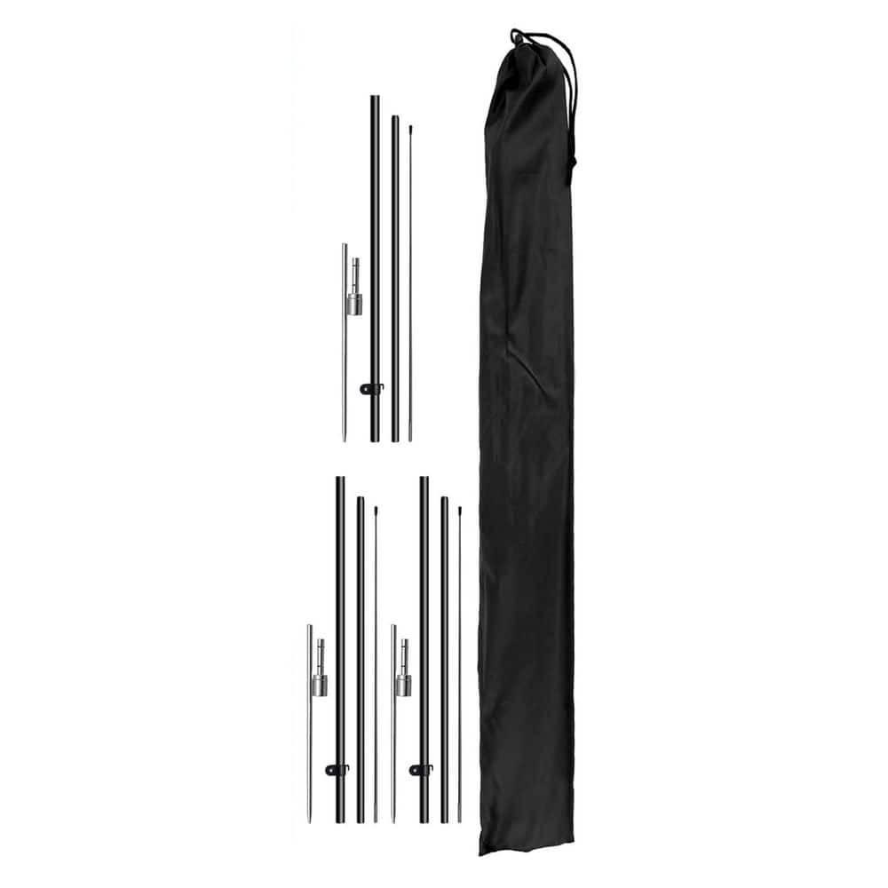 9.2 in. Adjustable Polyester Feather Flag Pole Kit Grand Opening Advertising Banner Now Open Welcome 3-Set price history on PriceWatchPro