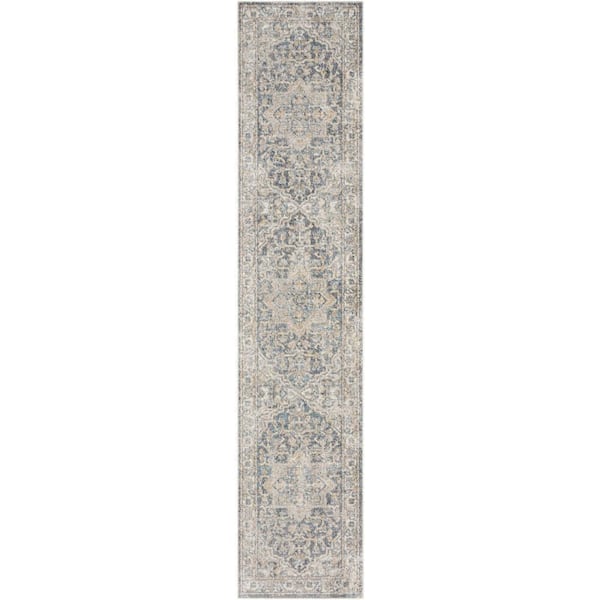 Entanglement Ivory/Coast Custom Rug with Pad