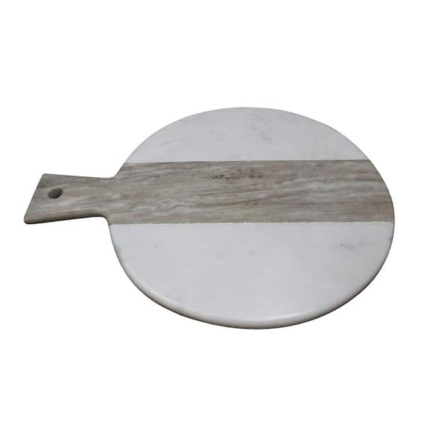 A & B Home 11.8 in. Marble Serving Board