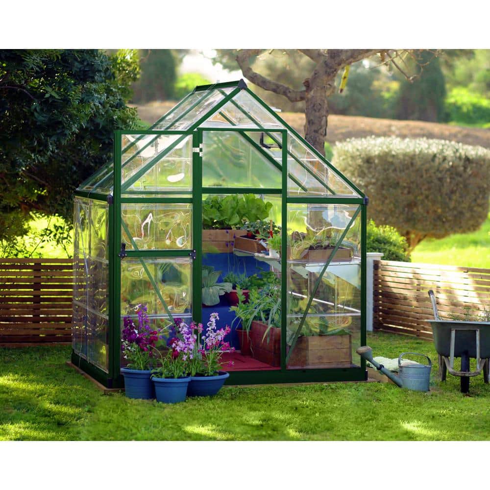 Harmony Green 6' x 4' Polycarbonate Greenhouse with Aluminum Frame