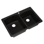 Franke Dual Mount Composite Granite 33 in. 1-Hole Double Franke Dual Mount Composite Granite 33 in. 1-Hole Double