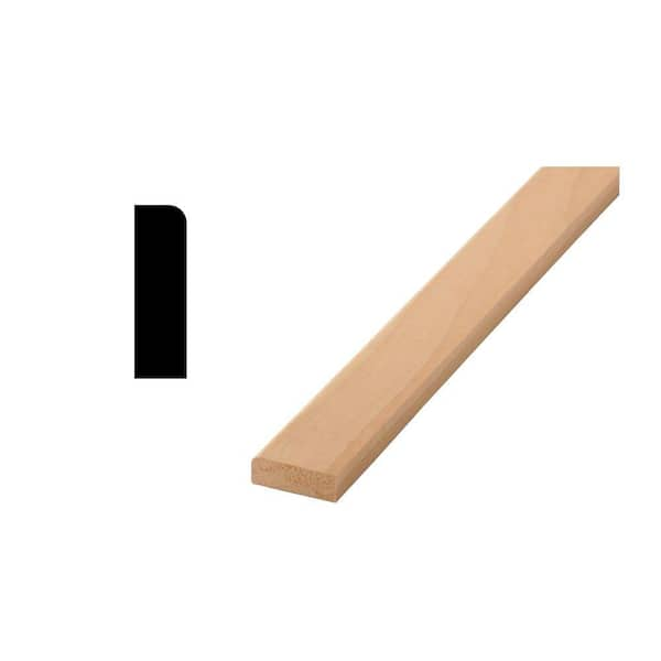 Woodgrain Millwork Wg 866 1 3 8 In X 1 2 In Alder Wood Door And Window Stop Moulding The Home Depot