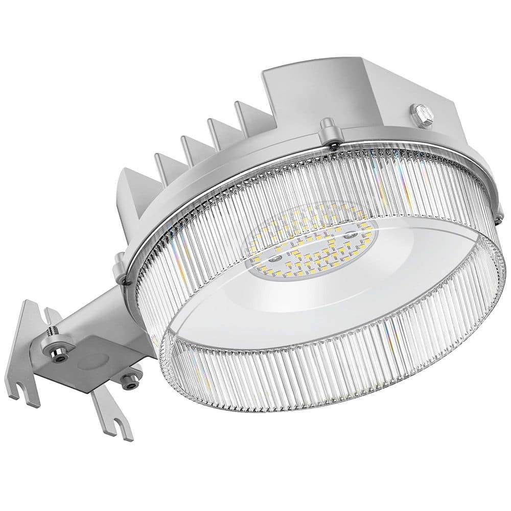 4950 Lumens Silver Integrated LED Floodlight, 42-Watt Dusk to Dawn Outdoor Security Light, IP65 Waterproof for Yard price history on PriceWatchPro