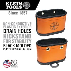 Hard-Body Bucket, 14 Pocket Oval Bucket with Kickstand