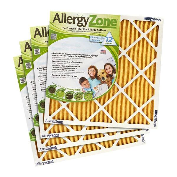 AllergyZone 16  x 20  x 1  FPR 10 Air Filter for Allergy Sufferers (4-Pack)