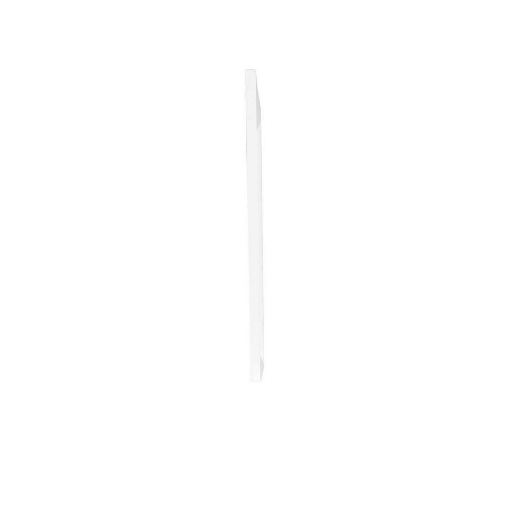 Marilla 35 in. x 39 in. White Wood Framed Dresser Mirror