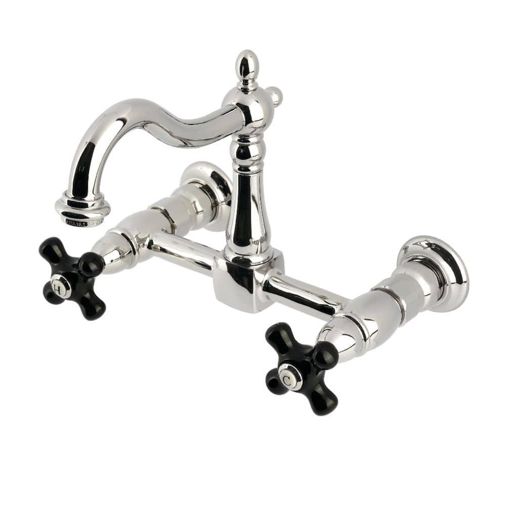 Duchess 2-Handle Wall-Mount Standard Kitchen Faucet in Polished Nickel price history on PriceWatchPro