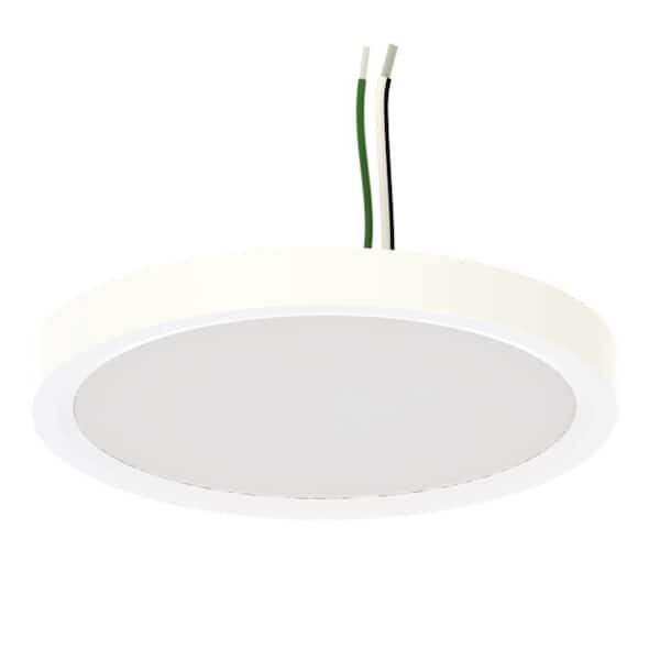 5.5 LED Surface Mount Disk in. Adjustable CCT Non-IC Rated Dimmable Indoor Outdoor Integrated LED Recessed Trim 12-Pack