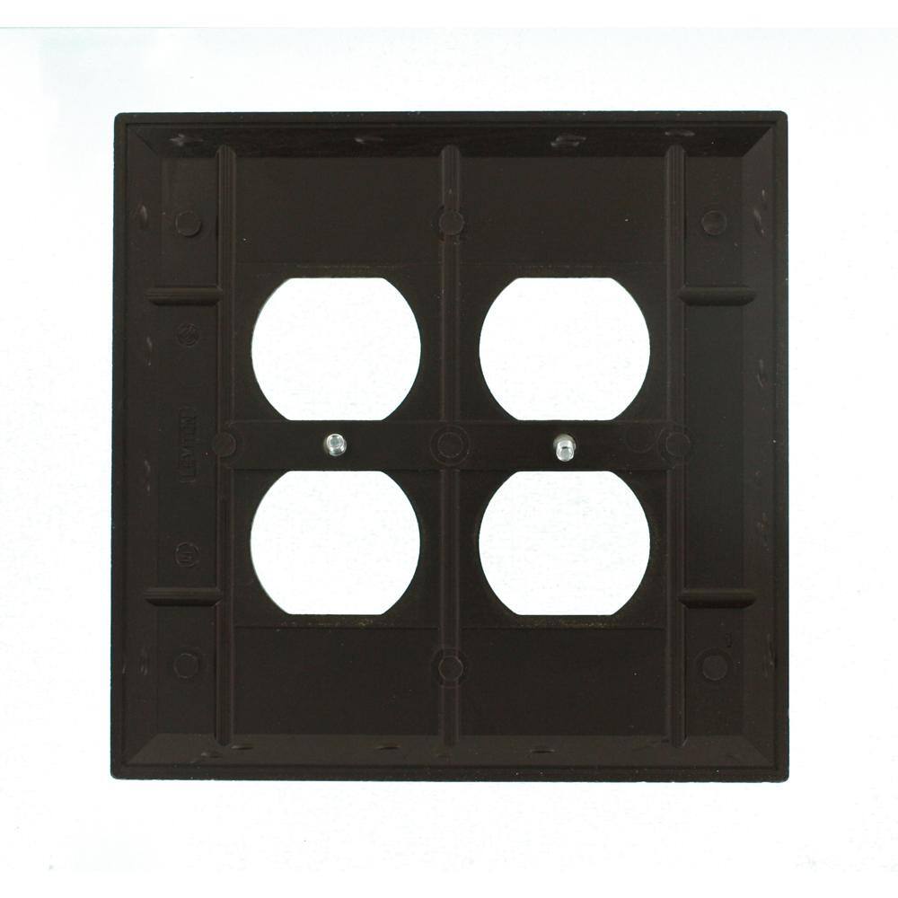 Brown Oversized 2-Gang Duplex Wall Plate