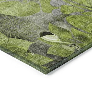 Chantille ACN558 Fern 1 ft. 8 in. x 2 ft. 6 in. Machine Washable Indoor/Outdoor Geometric Area Rug