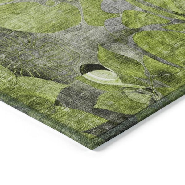 Chantille ACN558 Fern 1 ft. 8 in. x 2 ft. 6 in. Machine Washable Indoor/Outdoor Geometric Area Rug