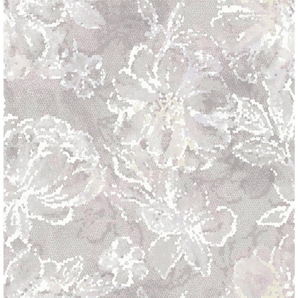 A-Street Prints Allure Lavender Floral Strippable Roll (Covers 56.4 sq.  ft.) 2793-24709 - The Home Depot