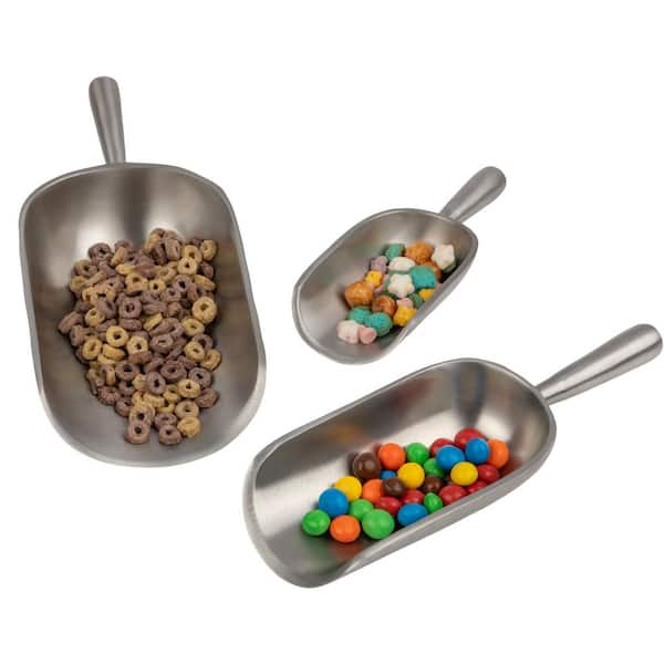 3-Piece Metal Ice Scoop Set