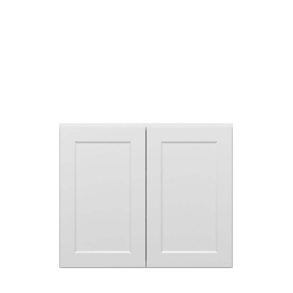 Norfolk Shaker 36 in. W x 30 in. H x 12 in. D in Painted White Plywood Asse