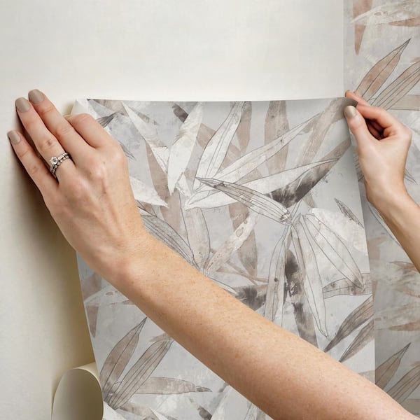 Bamboo Peel and Stick Wallpaper Sample - 19′′x19′′, PVC-Free