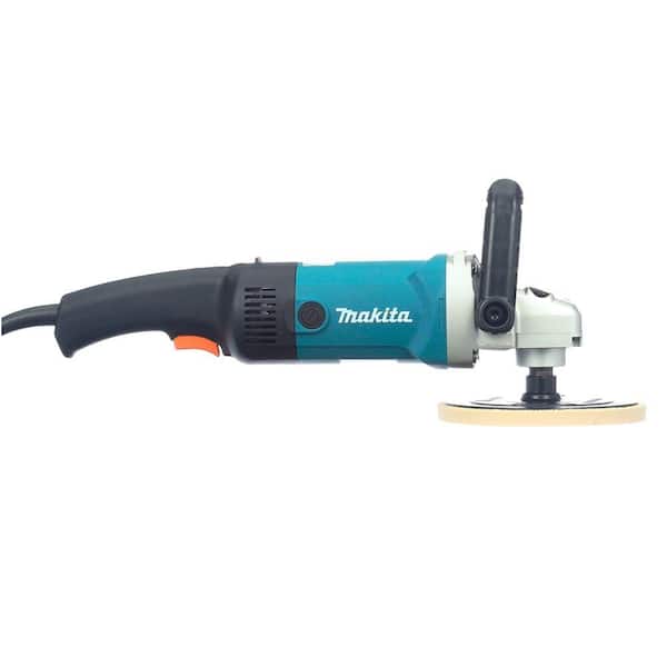 Makita 10 Amp 7 in. Corded Variable Speed Hook and Loop Sander/Polisher w/  Soft Start, Backing Pad, Side Handle and Loop Handle 9227C - The Home Depot