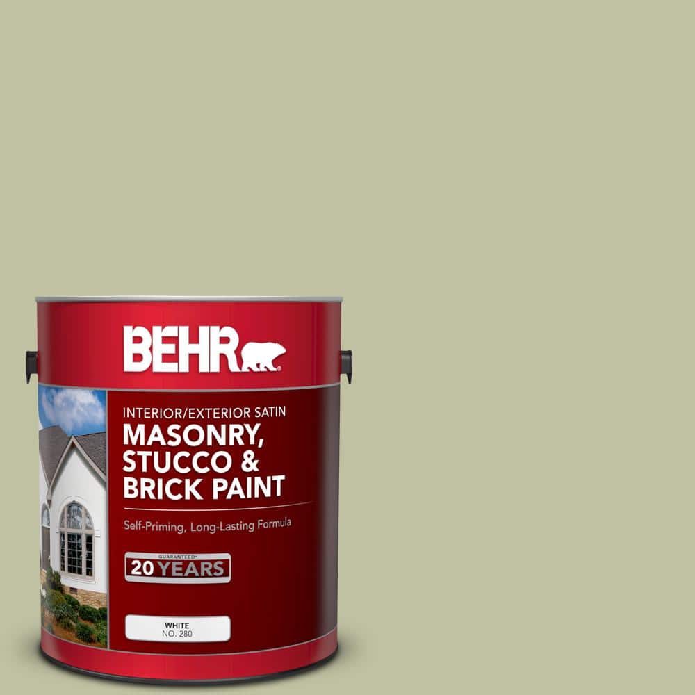 1 gal. #S370-3 Sage Brush Satin Interior/Exterior Masonry, Stucco and Brick