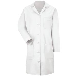 double breasted lab coat