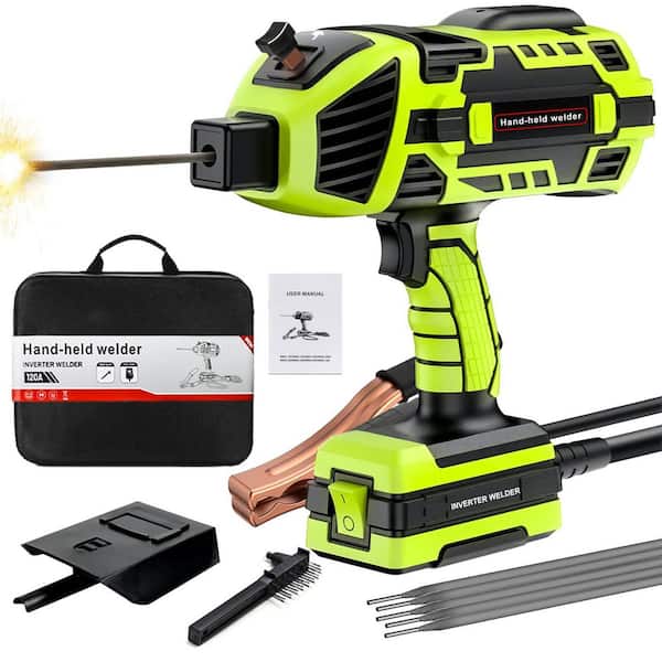 Handheld 120 Amp 110 Volts Electric (AC) Arc Stick Welder with IGBT Inverter 5 Variable Current Adjustment