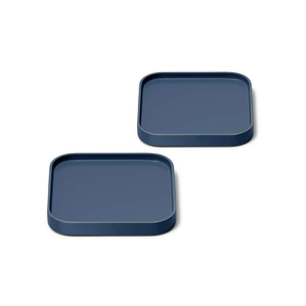 Ceramic-Coated Spoon Rest Set, 2-pc Navy