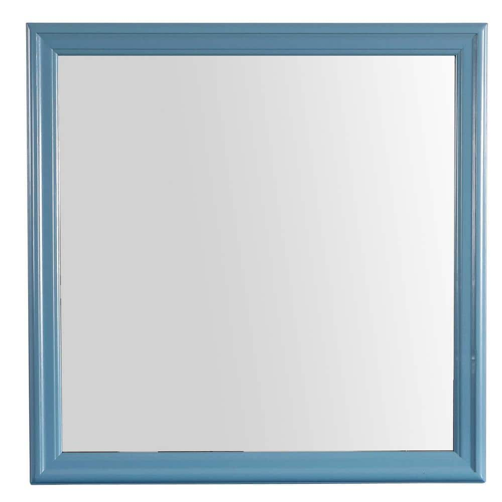 AndMakers 38 in. x 38 in. Classic Square Framed Dresser Mirror PF-G3180 ...