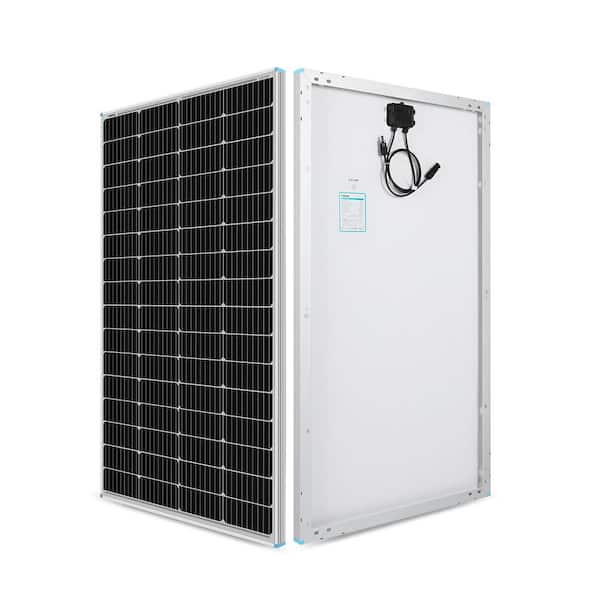 Renogy 175-Watt 12-Volt Monocrystalline Solar Panel for Off Grid Large System Residential Commercial House Cabin Sheds Rooftop