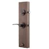 Copper Creek Craftsman Black Door Handleset with Contemporary