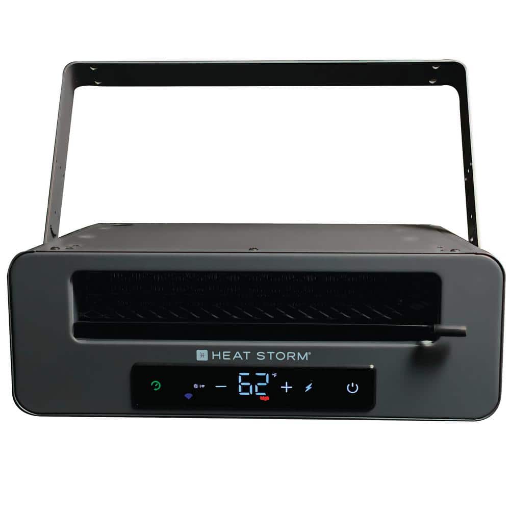 Gray Infrared Electric Heater with Thermostat, 6000 Watt