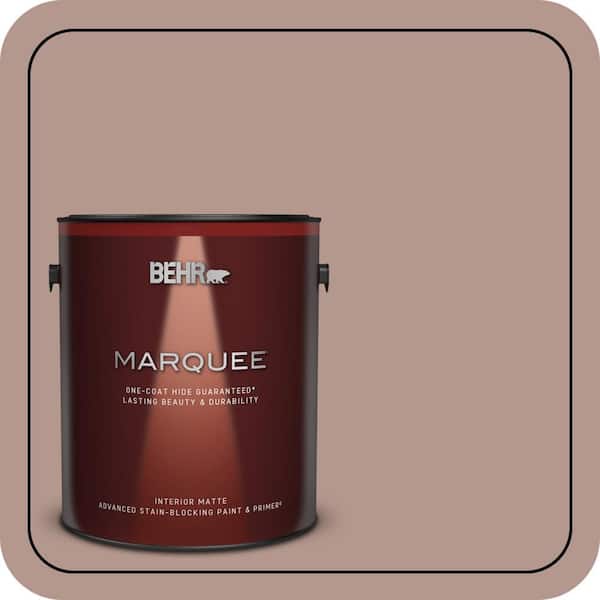 BEHR MARQUEE 1 gal. #N160-4 Sonora Rose One-Coat Hide Matte Interior Paint & Primer