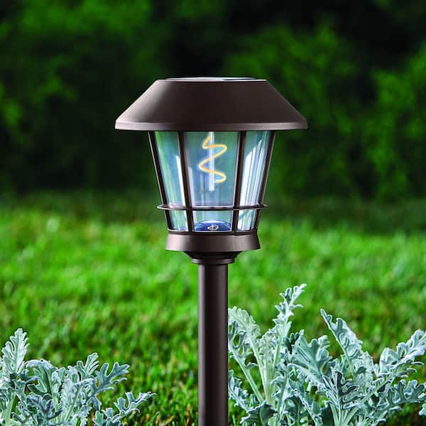 BELL + HOWELL 8-Pack Color Changing Wall Light 10-Lumen 2-Watt Black Low  Voltage Solar LED Outdoor Path Light in the Path Lights department at