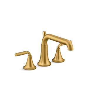 Tone 2-Handle Tub Faucet Trim Kit with Diverter Spout in Vibrant Brushed Moderne Brass