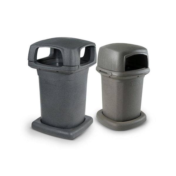 Toter 60 Gal. Park Trash Can with Lid 860GB-35865 - The Home Depot