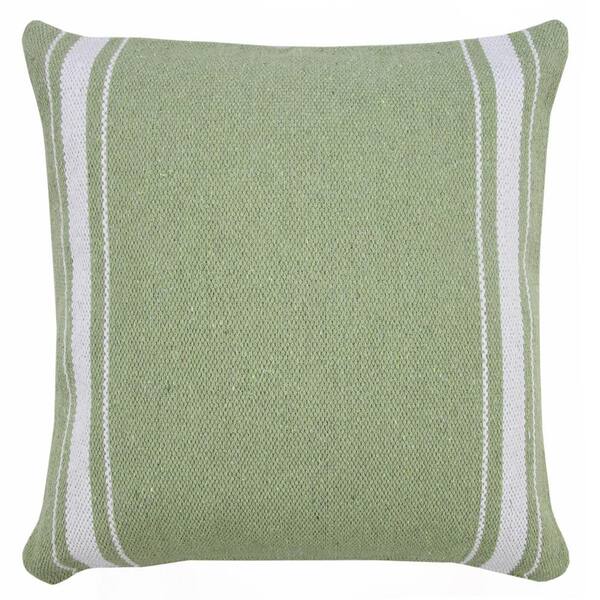 green striped throw pillows