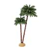 Puleo International 3.5 ft./6 ft. Pre-Lit Artificial Palm Tree with 175 ...