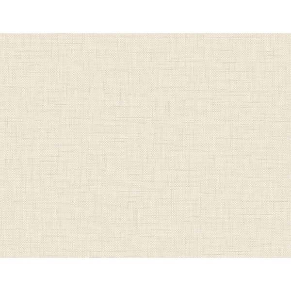 CASA MIA Linen Texture Beige Vinyl Non-Pasted Strippable Wallpaper Roll (Cover 60.75 sq. ft.)