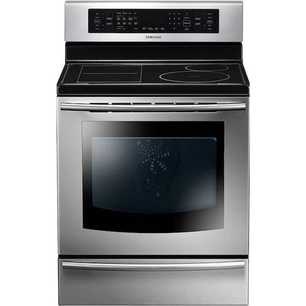 Samsung 5.9 cu. ft. Induction Range with Self-Cleaning True Convection Oven in Stainless Steel