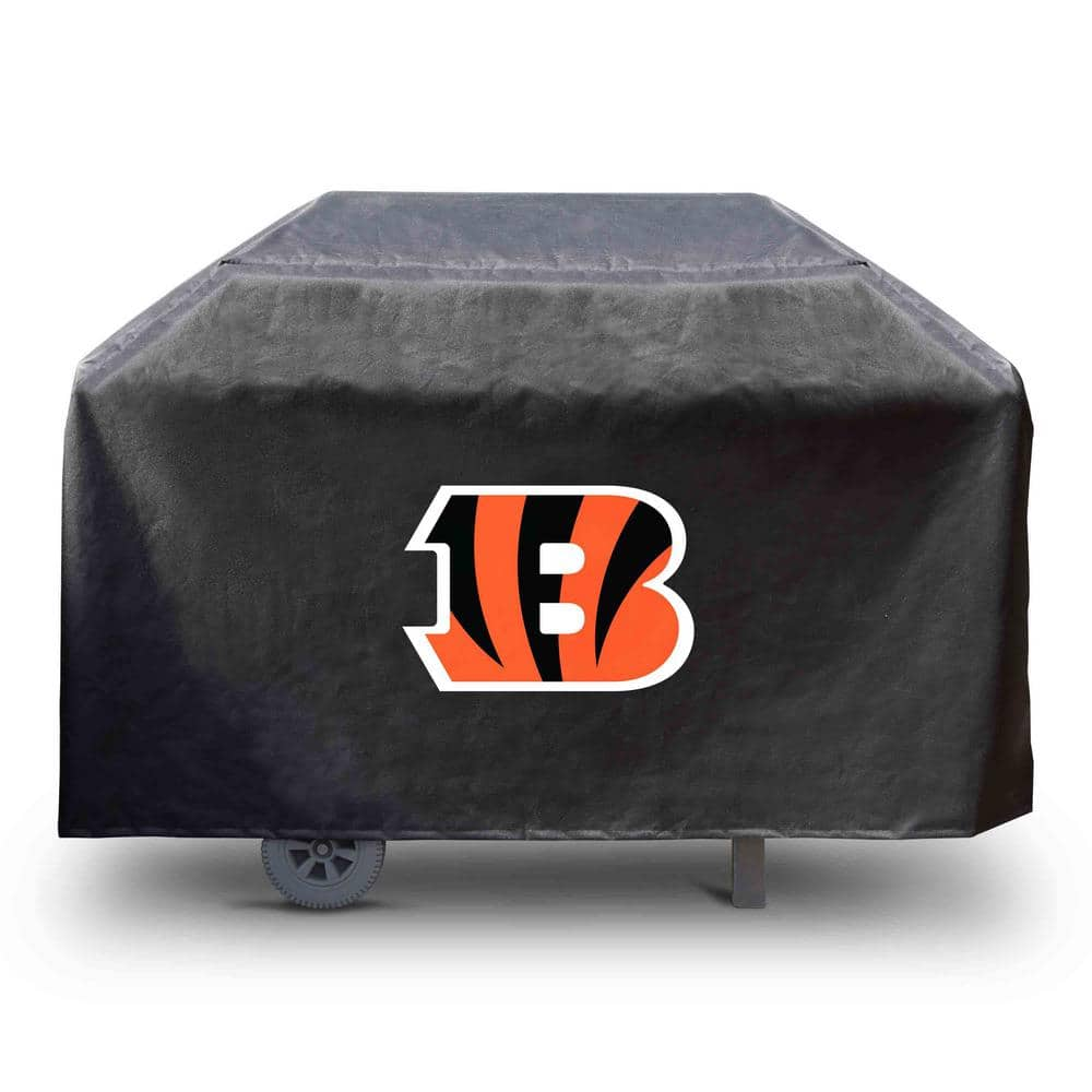 FANMATS NFL-Cincinnati Bengals Rectangular Black Grill Cover - 68 in. x 21 in. x 35 in.