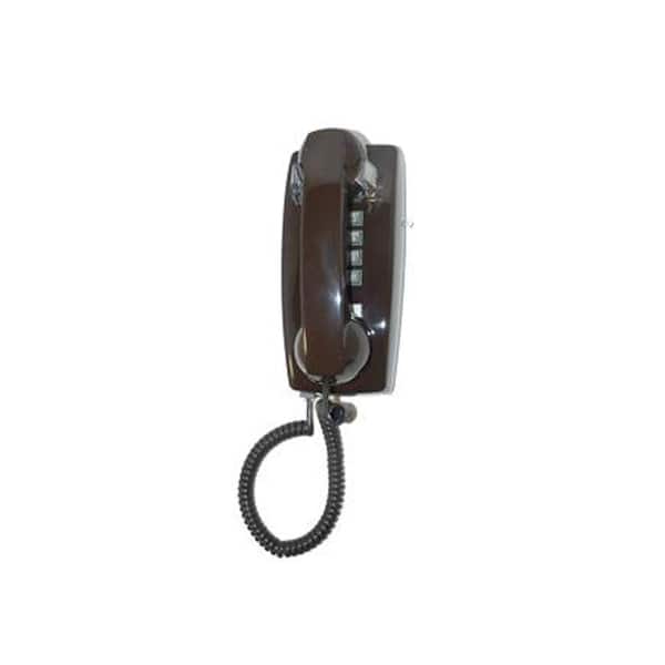 Cortelco Wall Corded Telephone with Volume Control Brown ITT2554V