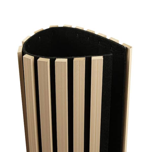 1/2 in. x 2 ft. x 8 ft. Oak Square Edge MDF Decorative Wall Paneling, Flexible Acoustic Wall Panels(1-Pack)