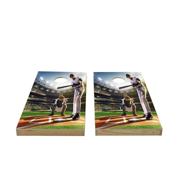 PureBond Baseball Wood Cornhole Set