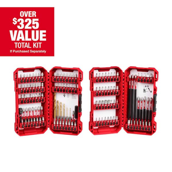 SHOCKWAVE Impact Duty Alloy Steel Screw Driver Bit Set (125-Piece)