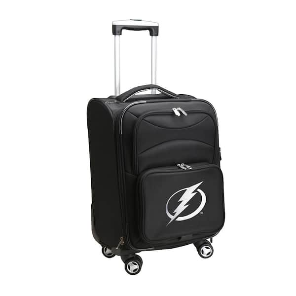 Denco NHL Tampa Bay Lightning 21 in. Black Carry-On Spinner Softside Suitcase