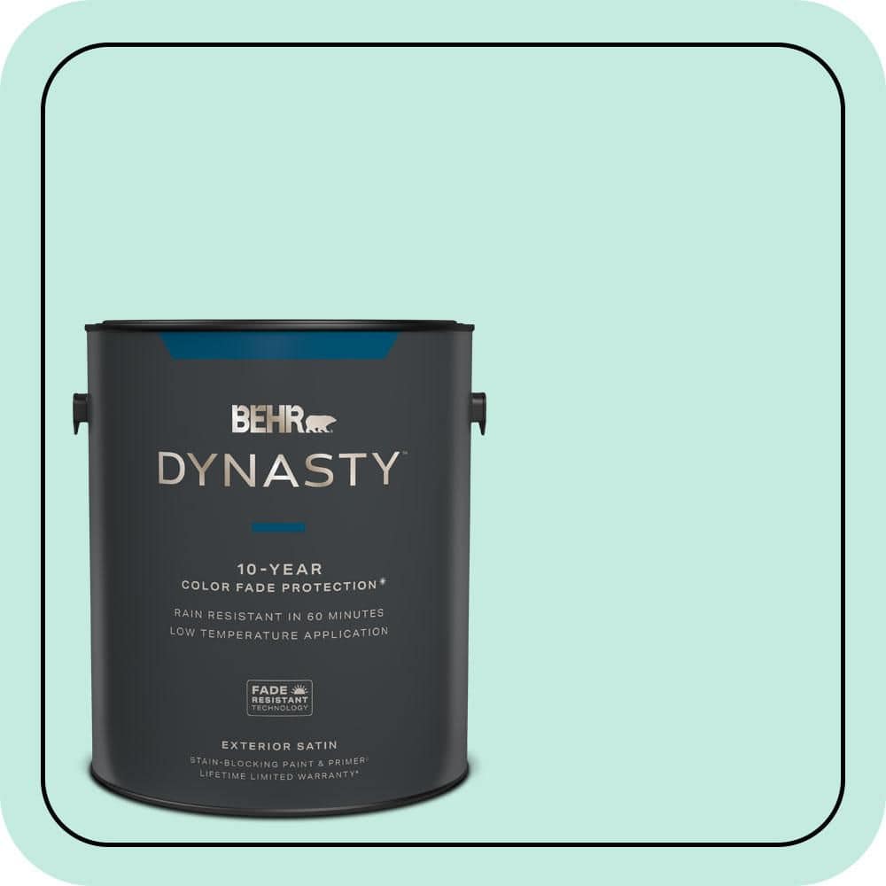 1 gal. #P440-2 Clear Aqua Satin Enamel Exterior Stain-Blocking Paint & Primer price history on PriceWatchPro