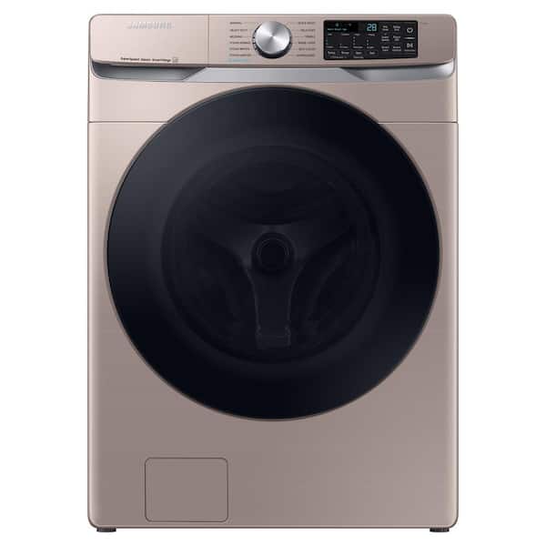Samsung 4.5 cu. ft. Smart High-Efficiency Front Load Washer with Super Speed in Champagne